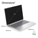 HP DY1Z5AT laptop Intel Core 3 35.6 cm (14″) WUXGA 16 GB LPDDR5x-SDRAM 512 GB SSD Wi-Fi 6E (802.11ax) Windows 11 Pro AI PC Silver thumbnail 5