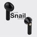 TooQ Snail Wireless Earbuds + Bluetooth Microphone with Charging Case, Gray/Black thumbnail 6