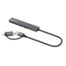 Manhattan 181006 nodo concentrador USB 3.2 Gen 1 (3.1 Gen 1) Type-A 5000 Mbit/s Gris