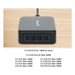 Manhattan Cuatro puertos USB-C PD con hasta 140 W por puerto, 240 W de salida total, Power Delivery 3.1, negro