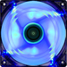 Aerocool Air Force Computer case Fan 11.5 cm Black, Blue thumbnail 2