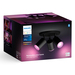 Philips Hue Fugato Opbouwspot White and Color - Zwart - 3-spots