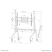 Neomounts MOVE Go FL50-525BL1 mobiele vloersteun Zwart