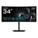 GIGABYTE GS34WQCA 34″ WQHD Curved Gaming Monitor – 3440 x 1440, 1500R, 120Hz, 1ms, 300 cd/m², FreeSync Premium, HDR Ready, HDMI 2.0, Displayport 1.4 thumbnail 1