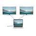 Manhattan 190398 base para laptop o replicador de puertos Alámbrico USB 3.2 Gen 1 (3.1 Gen 1) Type-C Gris