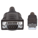 Manhattan 151856 cable serial Plata 0.45 m USB A Serial/COM/RS232/DB9