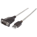 Manhattan 151856 cable serial Plata 0.45 m USB A Serial/COM/RS232/DB9