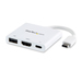 USB-c To 4k Hdmi Multifunction Adapter With Power Delivery And USB-a Port - White
