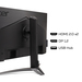 Acer Predator XB273UV3 gaming monitor – 27″, Quad HD, 180Hz, 0.5ms, FreeSync Premium, DisplayHDR 400, HDMI & DP thumbnail 6