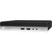 HP ProDesk 405 G4 AMD Ryzen™ 5 2400GE 8 GB DDR4-SDRAM 256 GB SSD Windows 10 Pro Mini PC Black, Silver thumbnail 2