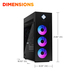 OMEN by HP 45L GT22-3090 Intel Core Ultra 9 285K 64 GB DDR5-SDRAM 2 TB SSD NVIDIA GeForce RTX 5090 Windows 11 Pro Desktop PC Black thumbnail 8