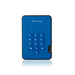 iStorage diskAshur² HDD 1TB Blue | Secure Portable Hard Drive |AES-XTS 256-bit Hardware Encryption | PIN protected | OS & Platform Independent | TAA Compliant|Brute force hack defence | Dust/Water Resistant thumbnail 1