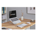 Manhattan Soporte ergonómico, plegable en seis posiciones, para laptops y otros dispositivos de hasta 15.6" y 5 kg, ligero, aluminio de alta calidad con revestimiento UV, ventilado, plata