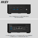 MSI Cubi NUC 1M Intel Core 7 150U Desktop PC, NUC, SFF, Mini Computer, HTPC, (16GB RAM, 1TB Storage, Windows 11 PRO), Intel Graphics/DDR5/Dual ThunderBolt 4/Dual HDMI/Dual LAN/WiFi 6E/BT 5.3/VESA thumbnail 2