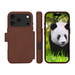 DBramante1928 Lynge iPhone 17 Pro Book Case Leer met MagSafe Bruin
