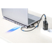 Manhattan 190305 base para laptop o replicador de puertos Alámbrico USB 3.2 Gen 1 (3.1 Gen 1) Type-C Plata