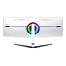 Samsung LS57CG950NLXZX LED display 144.8 cm (57") 7680 x 2160 Pixeles Dual UHD Negro, Blanco