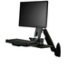 Wall Mounted Sit Stand Desk For One Monitor Up To 24in - Adjustable
