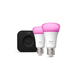 Philips Hue White and Color Starter Pack E27 1100lm 2-pack + Bridge Pro