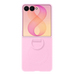 Samsung Galaxy Z Flip 8 Siliconen Back Cover met Magneet Roze