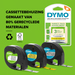 DYMO LetraTag 12mm x 4m Zwart Wit Labels