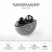 TooQ Snail Wireless Earbuds + Bluetooth Microphone with Charging Case, Gray/Black thumbnail 3