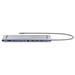 Manhattan 190305 base para laptop o replicador de puertos Alámbrico USB 3.2 Gen 1 (3.1 Gen 1) Type-C Plata