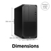 HP Z2 Tower G9 Intel® Core™ i7 i7-14700K 32 GB DDR5-SDRAM 1 TB SSD NVIDIA RTX A2000 Windows 11 Pro Workstation AI Workstation Black thumbnail 3