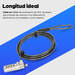 Manhattan 440493 cable antirrobo Gris 1,8 m imagen 7