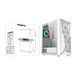 GIGABYTE GB-C301GW-TYPE-C-V2 Midi Towe Midi Tower White thumbnail 8