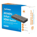 Manhattan Alterna entre tres entradas HDMI en una salida HDMI (3x1), 4K60Hz, 18G, conmutación automática y manual, mando a distancia por infrarrojos, negro