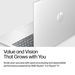 HP DX5B7AT laptop AMD Ryzen™ 5 220 40.6 cm (16″) WUXGA 16 GB DDR5-SDRAM 512 GB SSD Wi-Fi 6E (802.11ax) FreeDOS Silver thumbnail 4