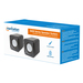 Manhattan 2600 Series Speaker System, Small Size, Big Sound, Two Speakers, Stereo, USB power, Output: 2x 3W, 3.5mm plug for sound, In-Line volume control, Cable 0.9m, Black/Grey, Three Year Warranty thumbnail 9