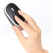 Manhattan Diseño elegante, un solo receptor USB-A Nano para ambos, teclado inalámbrico de tamaño normal, mouse óptico ambidiestro con tres botones y rueda de desplazamiento, 1200 ppp, plateado/negro