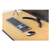 Manhattan Diseño elegante, un solo receptor USB-A Nano para ambos, teclado inalámbrico de tamaño normal, mouse óptico ambidiestro con tres botones y rueda de desplazamiento, 1200 ppp, plateado/negro
