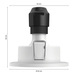 Philips Hue Xamento badkamer inbouwspot White and Color - Chroom - Rond