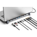 Manhattan 190398 base para laptop o replicador de puertos Alámbrico USB 3.2 Gen 1 (3.1 Gen 1) Type-C Gris
