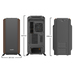 be quiet! Silent Base 801 Window Midi Tower Black, Orange thumbnail 2