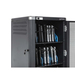 Manhattan Laadtrolley voor 30 laptops (tot 16"), laden via interne AC-adapters (EU) (installatie van voedingskabels van apparaten vereist), geschikt voor ALLE laptops, iPad, MacBook en Chromebook, vakken 380×30×280 mm, landkast, afsluitbaar