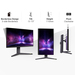 LG 32GR93U-B computer monitor 80 cm (31.5″) 3840 x 2160 pixels 4K Ultra HD LCD Black, Grey, Purple thumbnail 4