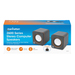 Manhattan 2600 Series Speaker System, Two Speakers, Black/Orange, USB for Stereo Audio and Power, Output: 2x 3W, Decent Sound, Integrated rotary volume control, USB-C/USB-A Adapter, Cable 1.4m, Three Year Warranty thumbnail 11