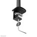 Neomounts NERO DS60-600BL2V Monitorarm Zwart