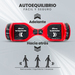 Vorago HB-200-RD scooter auto balanceado Scooter de auto-equilibrio 12 kmh 4400 mAh Rojo