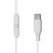 Vorago EP-306 Auriculares Alámbrico Intra auditivo Llamadas/Música USB Tipo C Blanco