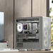 Aerocool D301A Mini Tower White, Wood thumbnail 8
