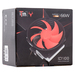 itek ICY 100 Processor Cooler 10 cm Black, Metallic, Red thumbnail 7