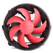 itek ICY 100 Processor Cooler 10 cm Black, Metallic, Red thumbnail 2