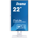 iiyama ProLite XUB2294HSU-W1 computer monitor 54.6 cm (21.5″) 1920 x 1080 pixels Full HD LED Black, White thumbnail 2