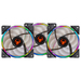 itek KIT ARGB T-Ring Computer case Fan 12 cm Black thumbnail 2