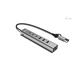 i-tec USB-C/USB-A Metal HUB 6 port (3x USB-C, 3x USB-A), LAN, Power Delivery 85W